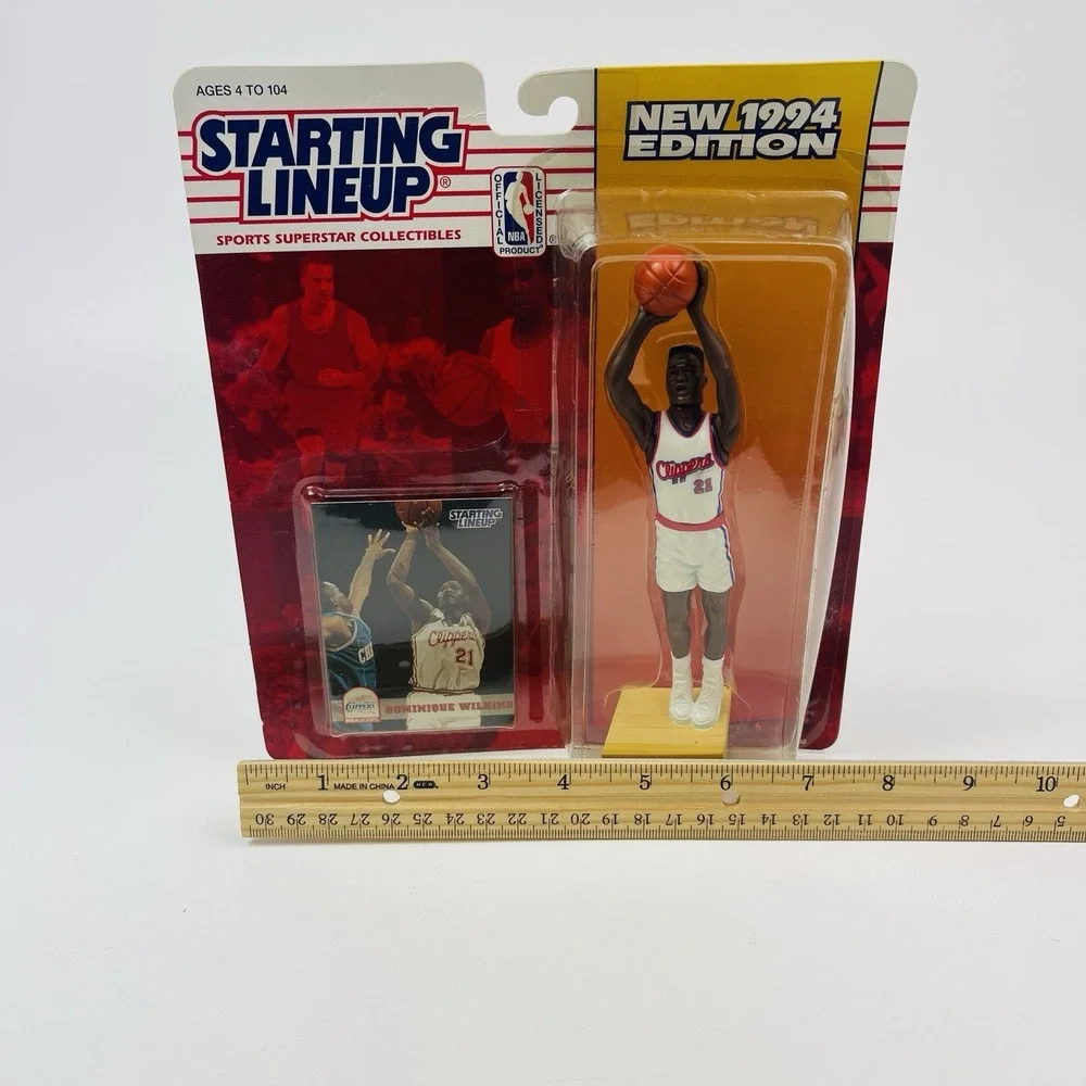 1994 Dominique Wilkins Starting Lineup Los Angeles Clipper NBA Basketball Figure